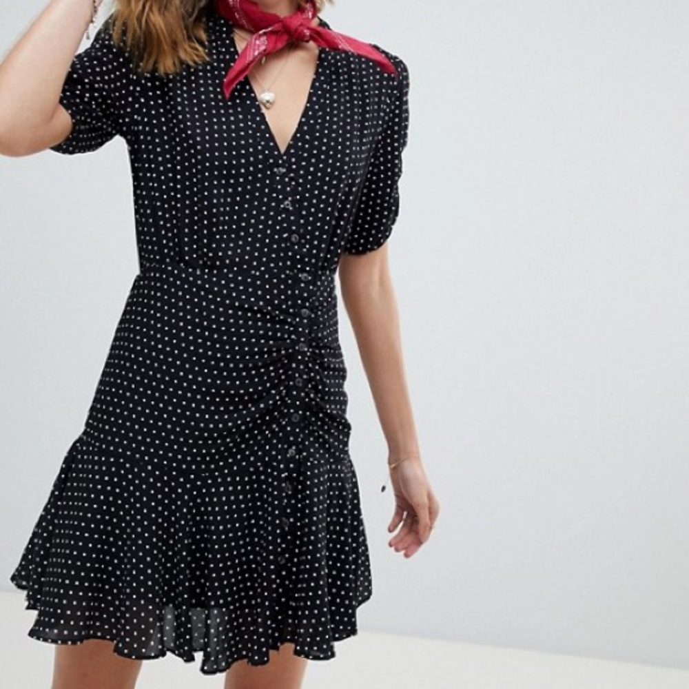 Free People Retro Polka Dot Dress